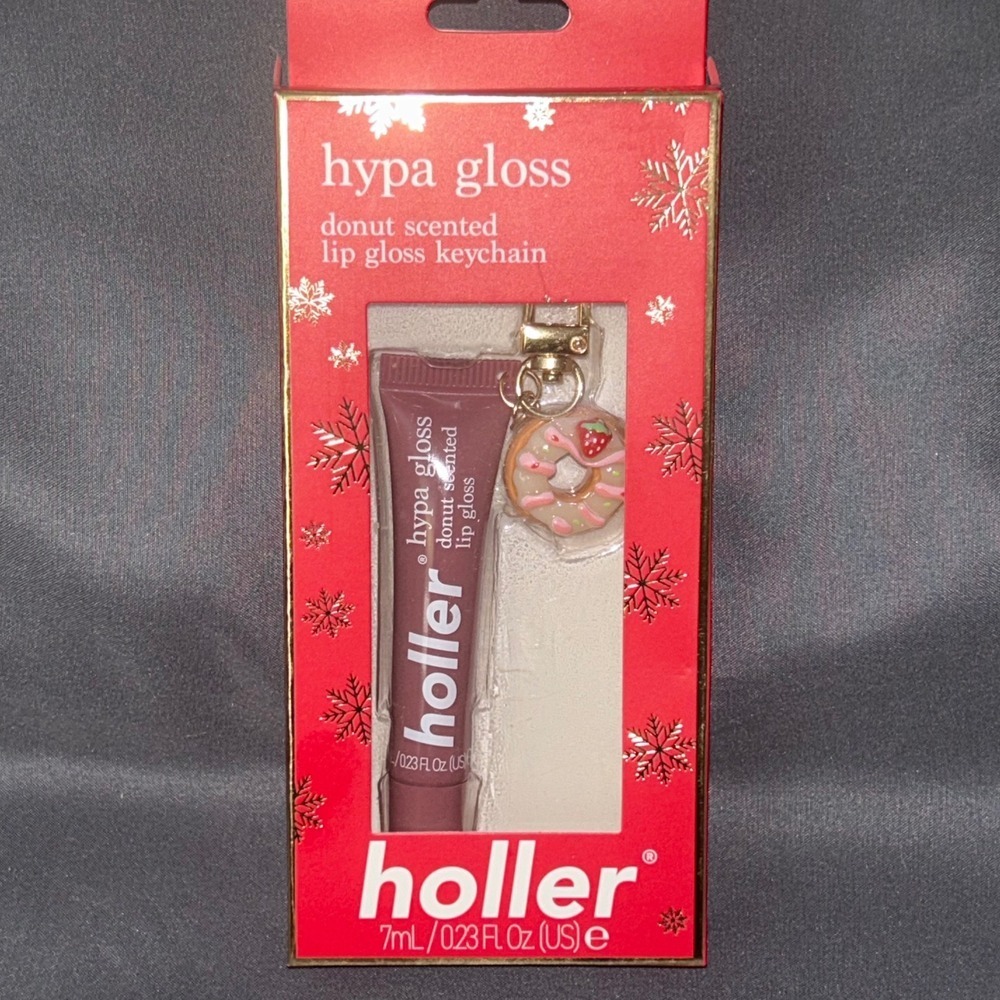 Holler Hypa Gloss Sweet Glaze Donut Scented Lip Gloss Keychain NWT